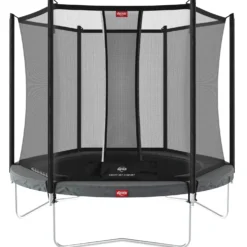 BERG Favorit Trampoliini 270 cm + Turvaverkko, harmaa