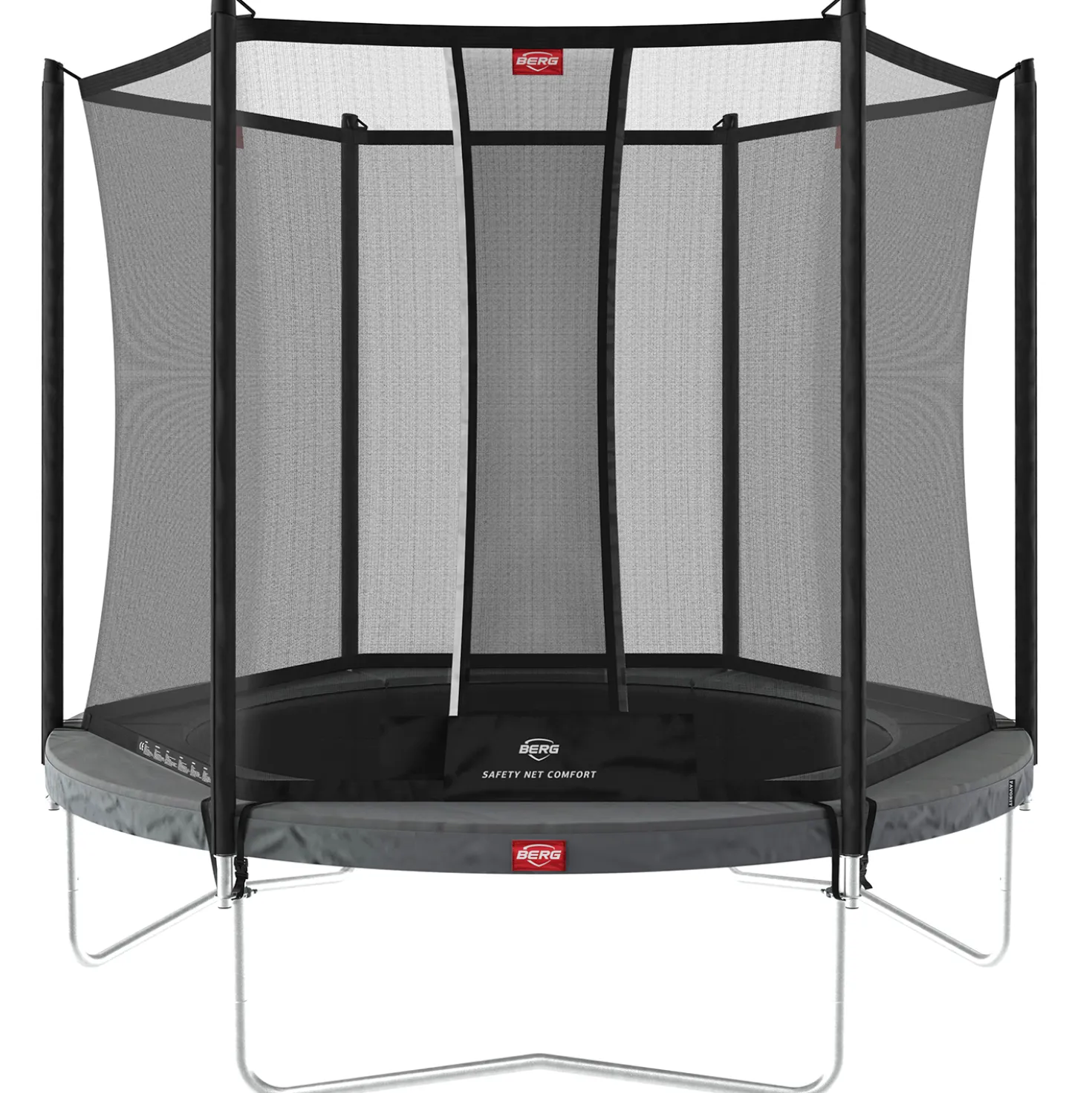 BERG Favorit Trampoliini 270 cm + Turvaverkko, harmaa