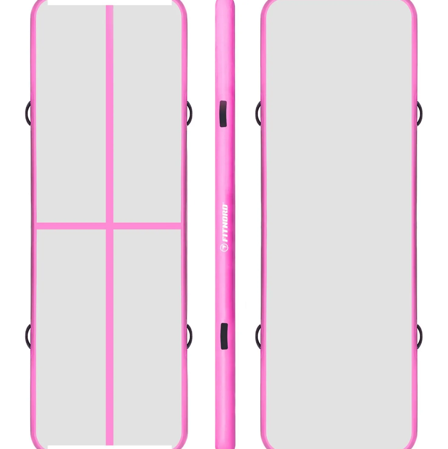 FitNord Airtrack Ilmavolttirata 3 x 1 metriä, pinkki