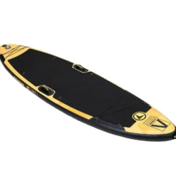 FitNord Aqua Leaf 340 SUP-lautasetti, Nordkapp (musta-keltainen), hiilikuitumelalla, G2