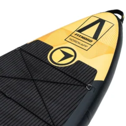 FitNord Aqua Leaf 340 SUP-lautasetti, Nordkapp (musta-keltainen), hiilikuitumelalla, G2
