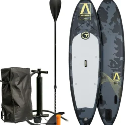 FitNord Aqua 300 SUP-lautasetti, NÄSI (lime-musta), alumiinimelalla G2