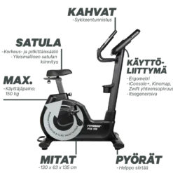 FitNord Cyclo 1000 Kuntopyörä (VUODEN LISÄTAKUU KAUPAN PÄÄLLE)