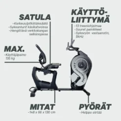 FitNord Cyclo 300R Kuntopyörä (Rekumbentti) (VUODEN LISÄTAKUU KAUPAN PÄÄLLE)