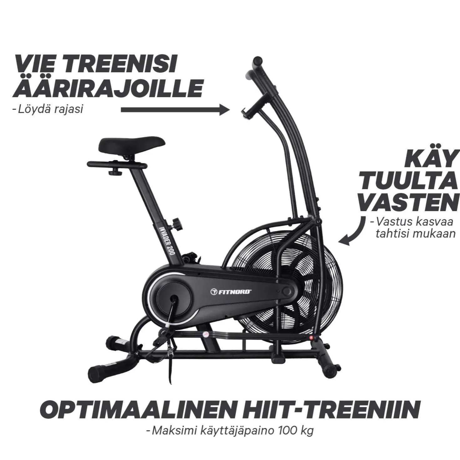 FitNord Invader 200 Airbike Ilmavastuspyörä