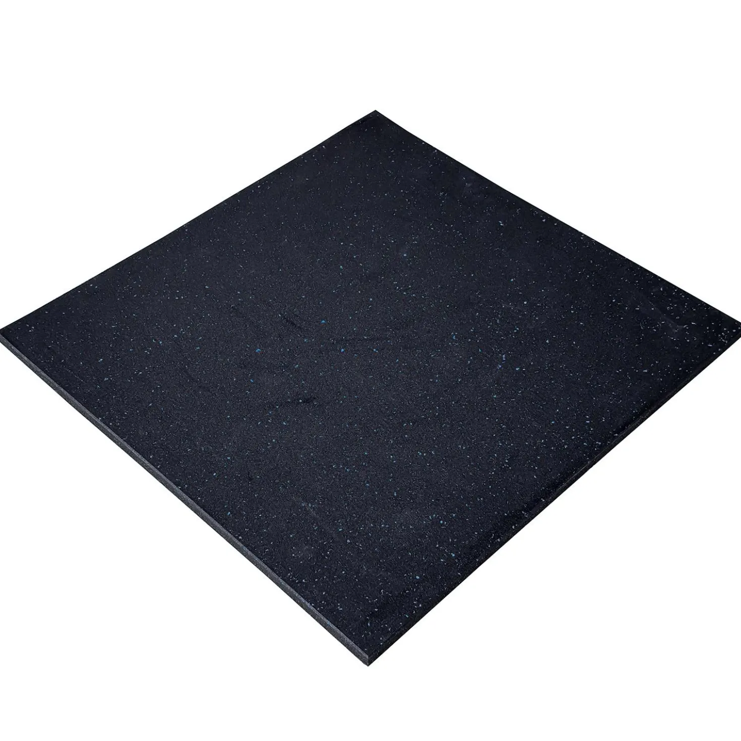 FitNord Kumilaatta 1m x 1m x 30mm, musta sinisillä pilkuilla