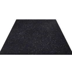 FitNord Kumilaatta 1m x 1m x 20mm, musta valkoisilla pilkuilla