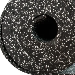 FitNord Kumimatto musta 8 mm (10m rulla) valkoisilla pilkuilla