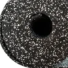 FitNord Kumimatto musta 4 mm (10m rulla) valkoisilla pilkuilla