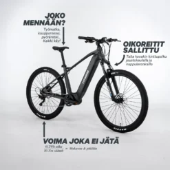 FitNord Ranger 500 G2 Sähkömaastopyörä, musta