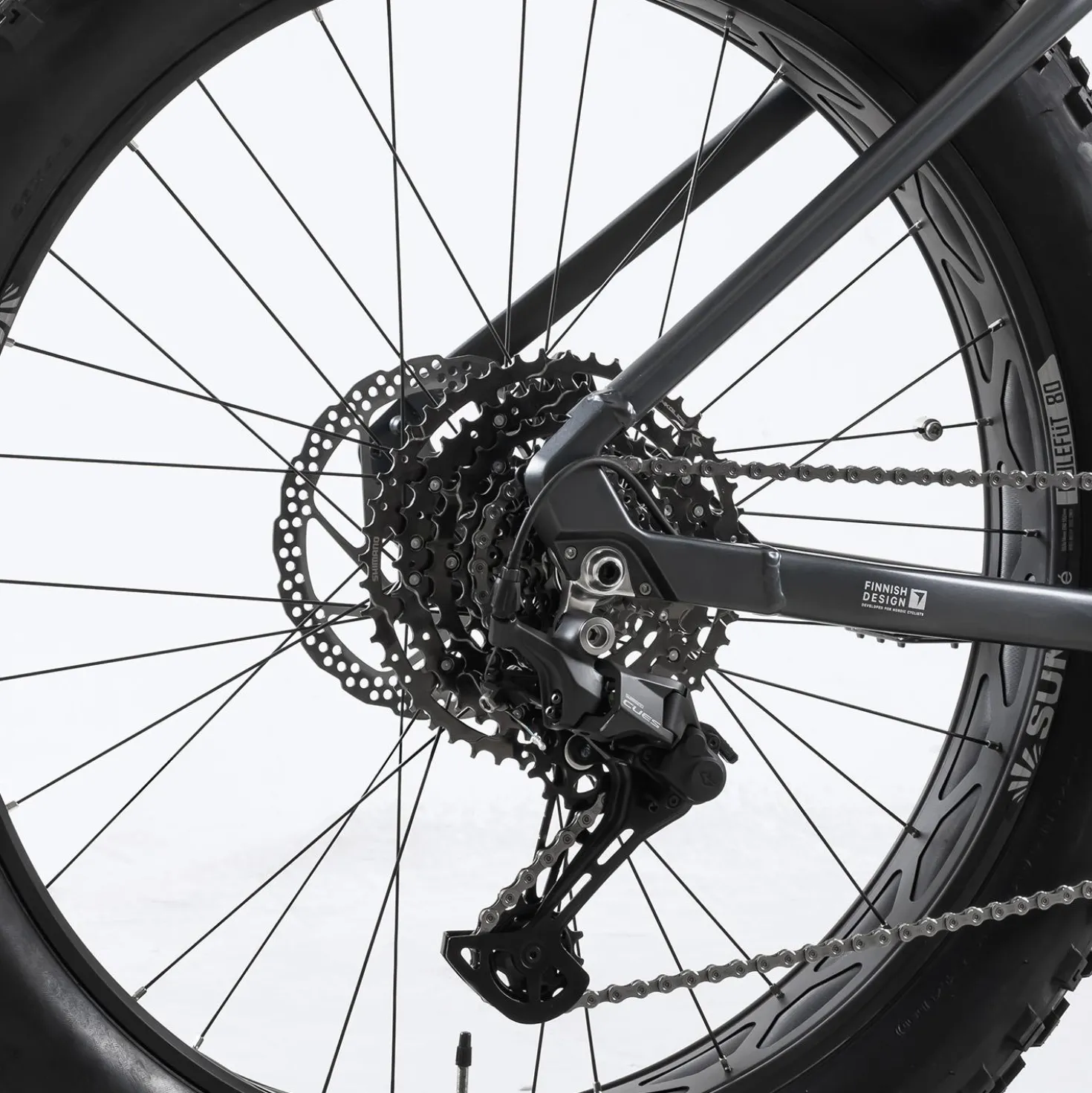 FitNord Rumble 800 Sähköfatbike, grafiitti