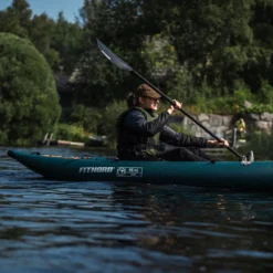 FitNord Seal One ilmatäytteinen kajakki, tummanvihreä (1-istuttava) G2