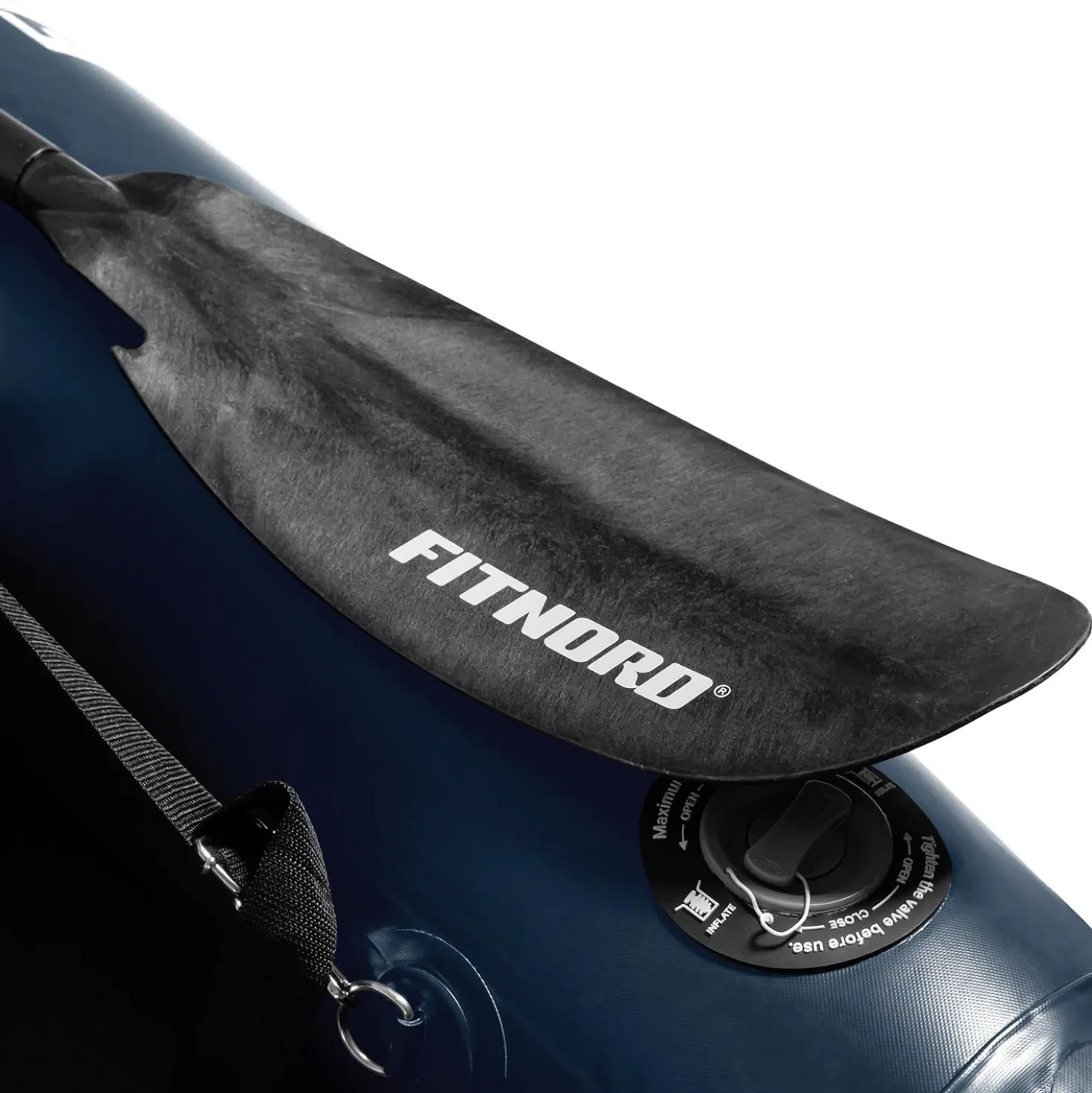 FitNord Seal Two ilmatäytteinen kajakki, tummansininen (2-istuttava) G2