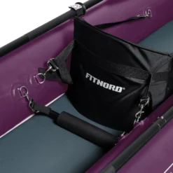 FitNord Seal Two ilmatäytteinen kajakki, tumma violetti (2-istuttava) G2