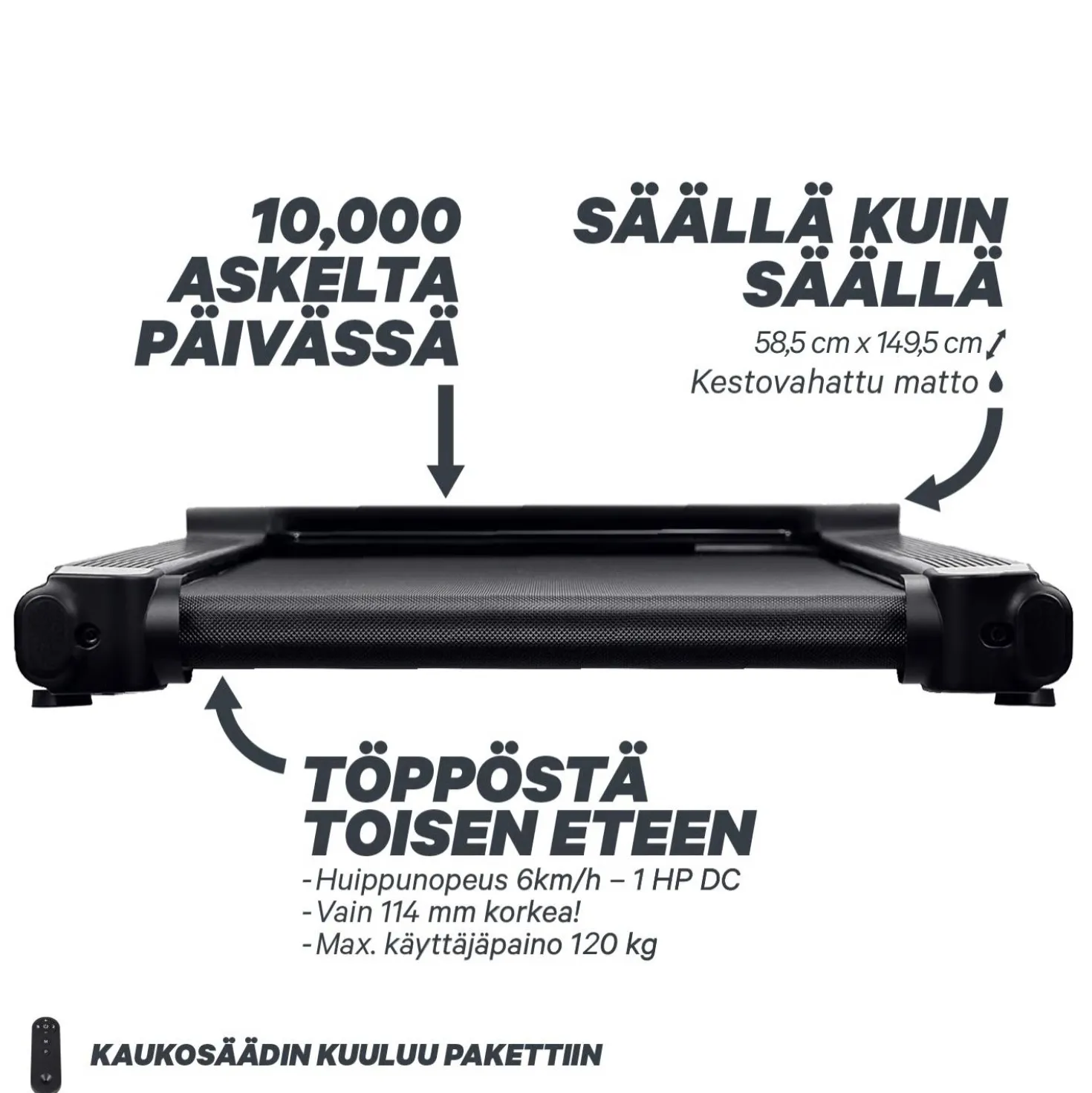 FitNord Walk 300 Kävelymatto *VOITELUVAPAA*