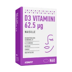 ICONFIT Blister Vitamin D3 Women 2500 IU N60 FI — D3-vitamiini