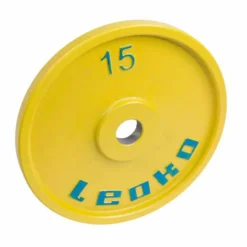 LEOKO metallilevypaino 15 kg, IPF-hyväksytty voimanostoon