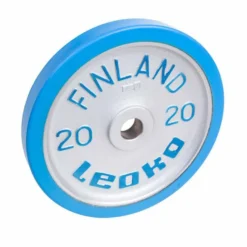 LEOKO Painonnostopaino 20 kg, kilpailulevypaino kumireunuksella