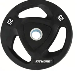 Levypaino 25 kg, FitNord Tri Grip Black