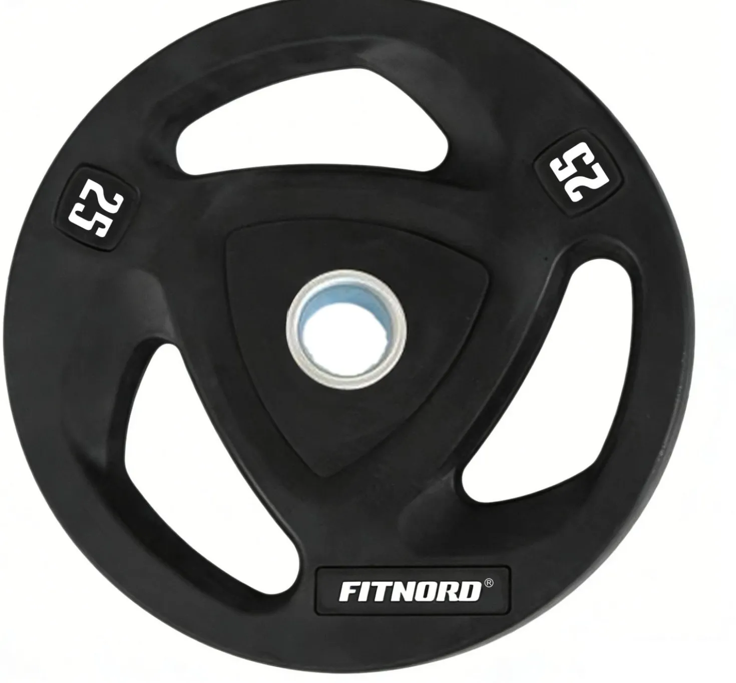 Levypaino 25 kg, FitNord Tri Grip Black