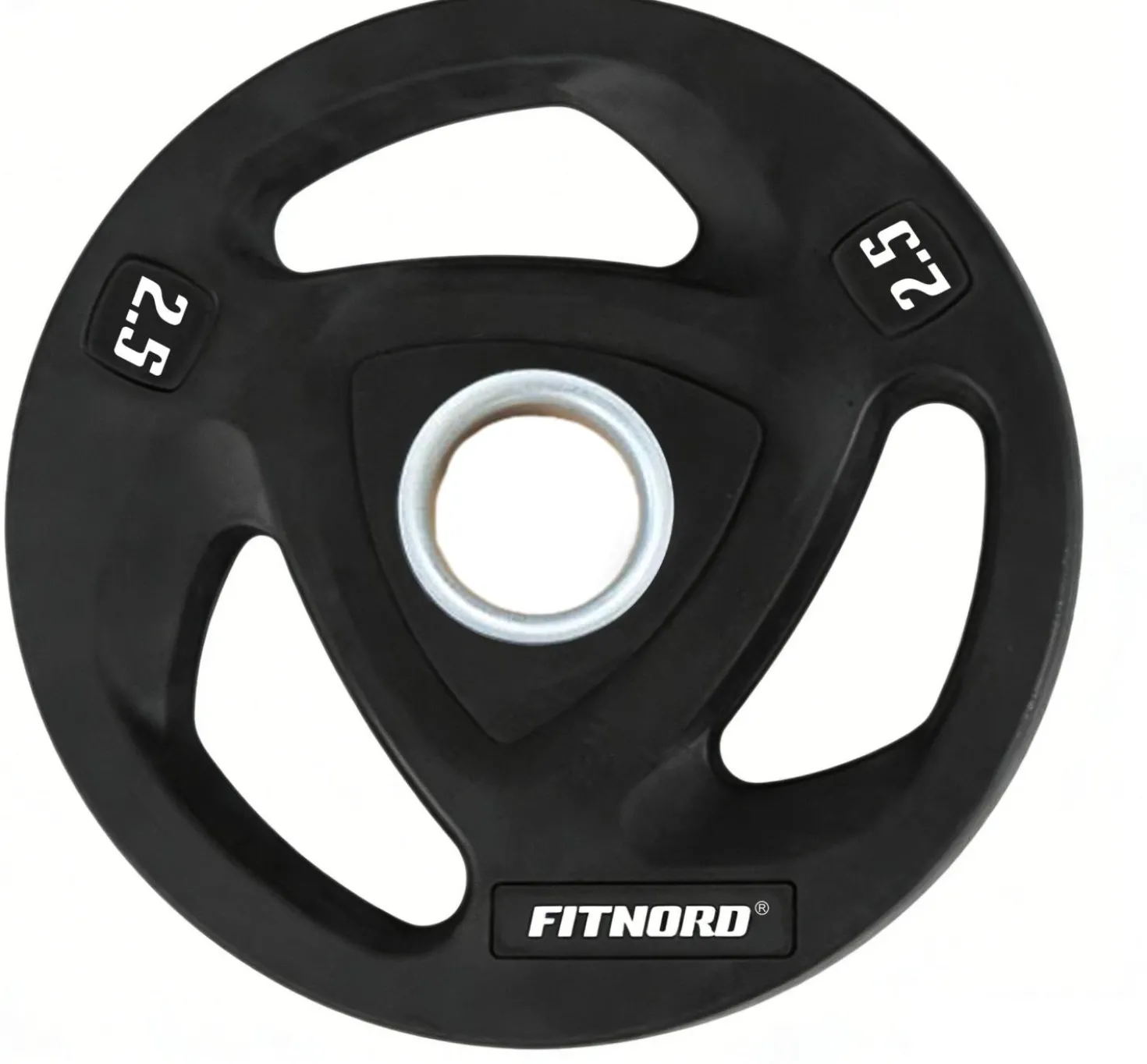 Levypaino 2,5 kg, FitNord Tri Grip Black