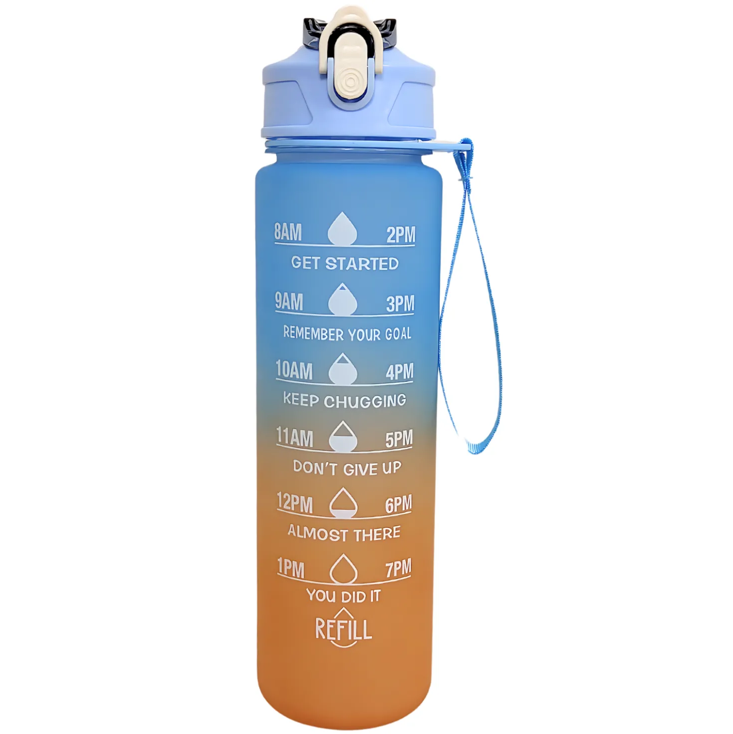 Motivoiva juomapullo, 900 ml