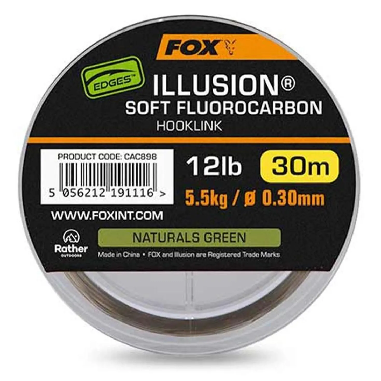 Rage Illusion soft flurocarbon 0.28mm 4.55kg / 10lbs trans khaki x 50m