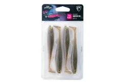 Slick Shad Ultra UV 11cm / 4.25" Motor Oil x 4