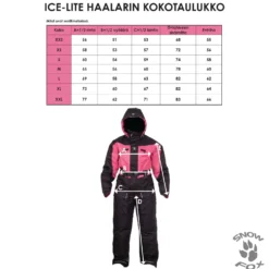 Snow Fox ICE-LITE lämpöhaalari naiset musta/pinkki