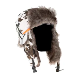 SnowFox Thermo Plus Kääntöhattu White Camo/Oranssi